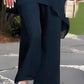 ✨Charming Irregular Top & Wide Leg Pants Set