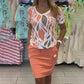 💜 LAST DAY PROMOTION - 53%OFF 💜 Women’s Print Top & Stylish Skirt 2-Piece Set