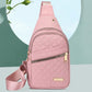 💖Multi-Pocket Lightweight Metal Zipper Chest Bag with Data Cable Hole