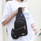 💖Multi-Pocket Lightweight Metal Zipper Chest Bag with Data Cable Hole