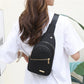 💖Multi-Pocket Lightweight Metal Zipper Chest Bag with Data Cable Hole