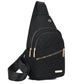 💖Multi-Pocket Lightweight Metal Zipper Chest Bag with Data Cable Hole