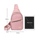 💖Multi-Pocket Lightweight Metal Zipper Chest Bag with Data Cable Hole