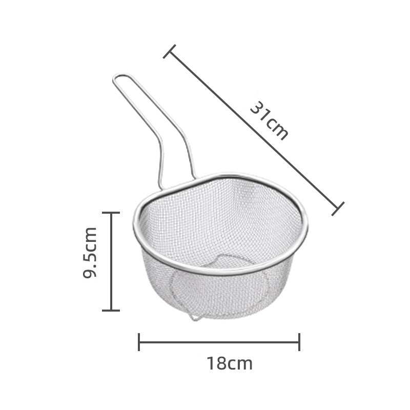 🎉 2026 Sale — Over 36,000 Sold! 💞 Handheld Steel Sieve – No Rust, No Splatter 🍲