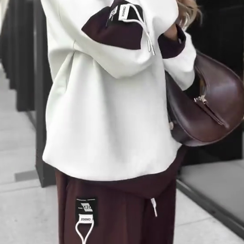 ⏳Time-limited Special⏰Color-Block Pullover Hoodie & Jogger Pants Set