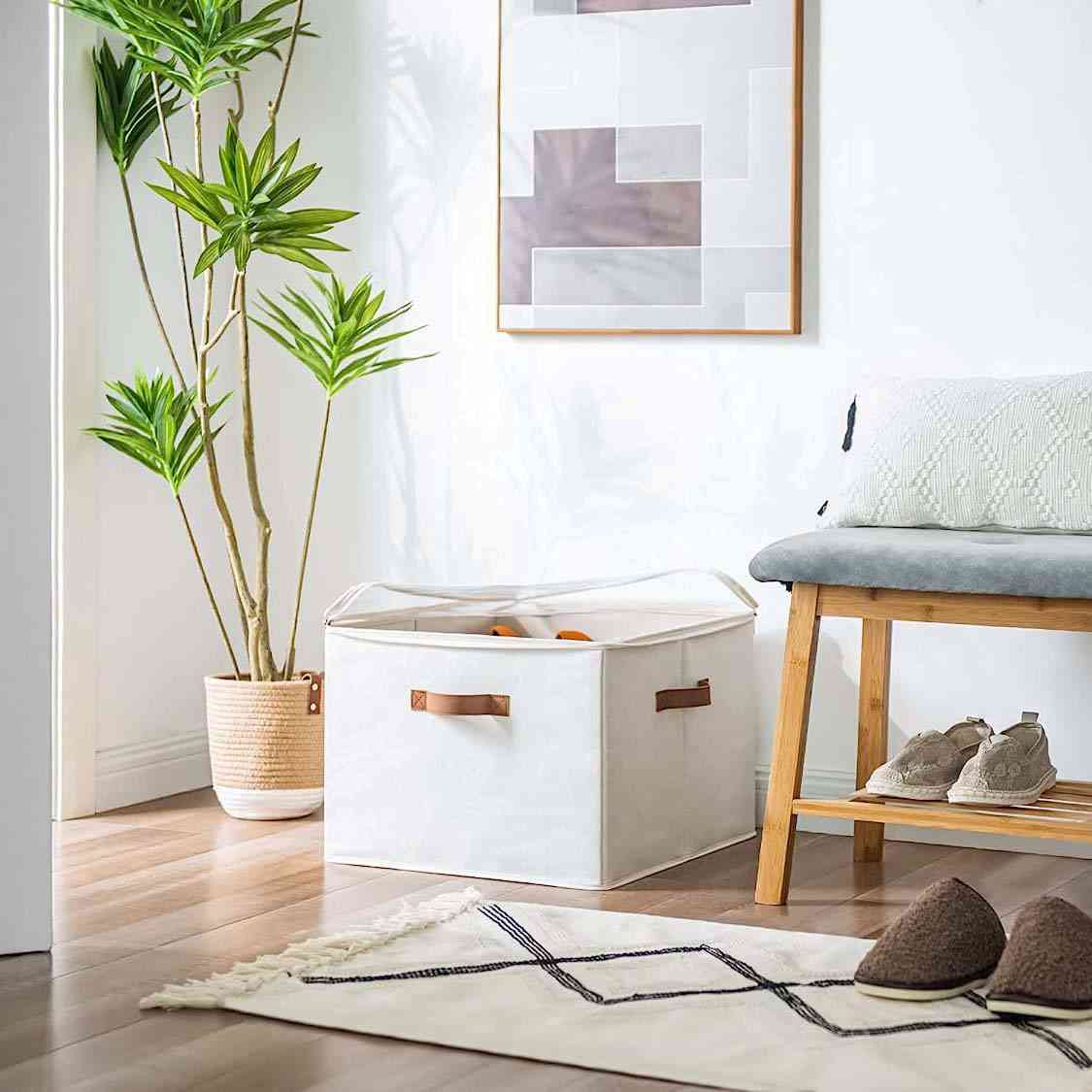 👟 Transparent, Foldable PVC Shoe Box, Waterproof Shoe Organiser For The Office