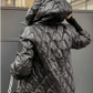 Women's Hooded Patchwork Cotton Jacket for Autumn & Winter