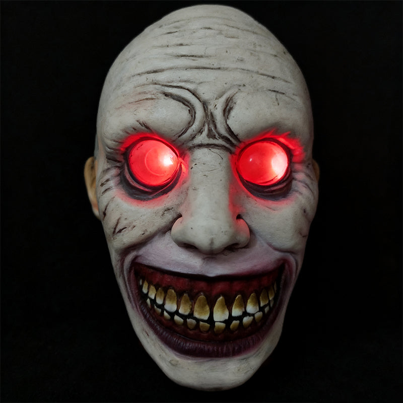 🎃 Creepy Horror Halloween Mask - Realistic Detailing with Adjustable Straps, Terrifying Effect for Parties & Pranks 👻✨