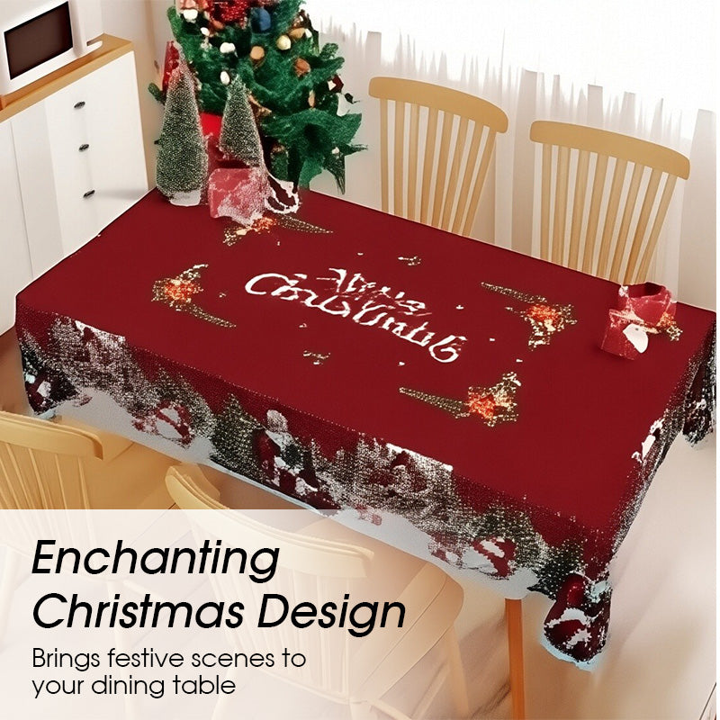 🦌Christmas Early Bird Special🎄Joyful Festive Classic Christmas Tablecloth