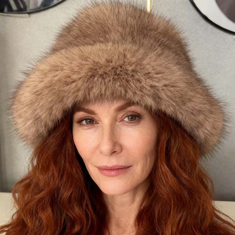 Chic Warm Soft Plush Fisherman Hat