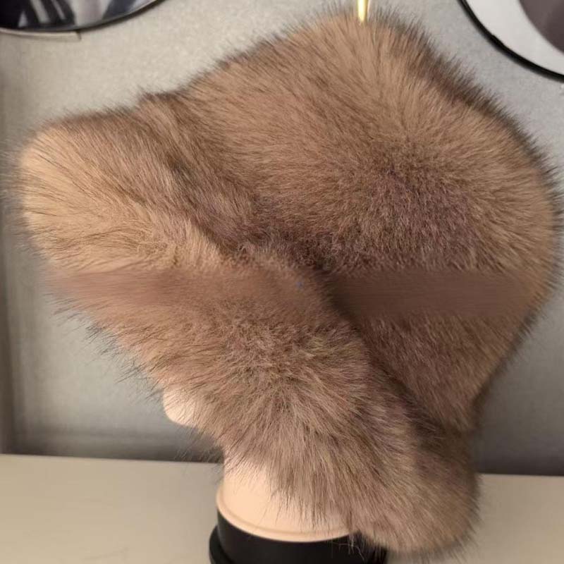 Chic Warm Soft Plush Fisherman Hat