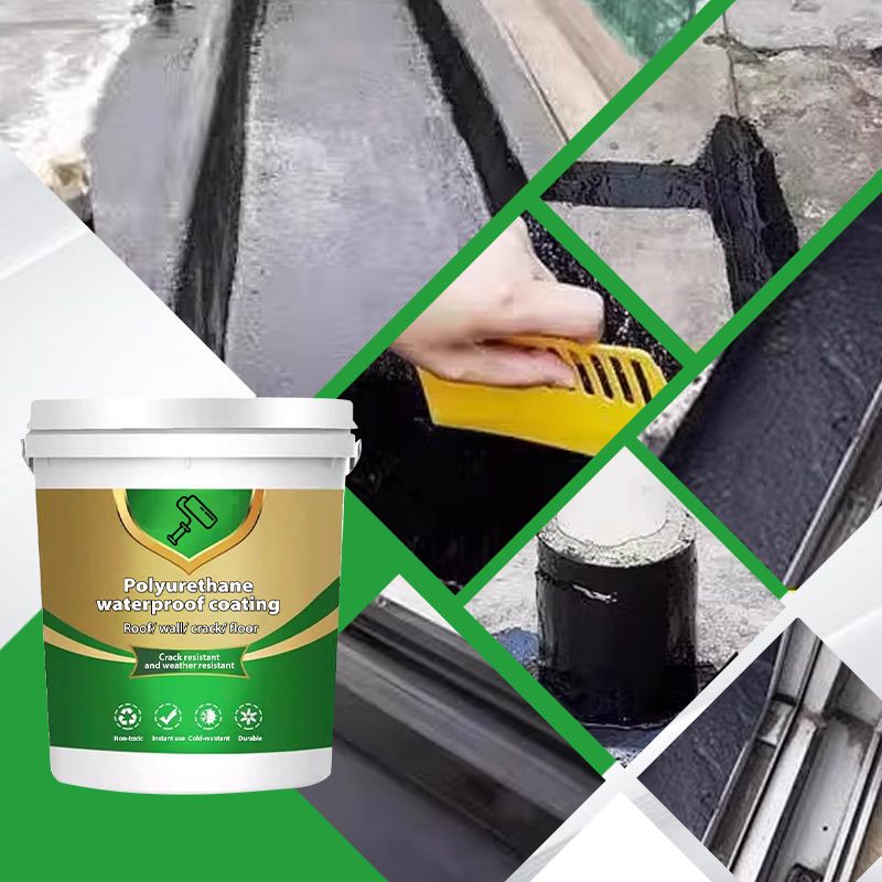 🏠50% OFF NOW! Polyurethane Waterproof Coating Sealant – Crack Resistant Weatherproof Liquid Rubber for Roof, Wall, Floor Repair