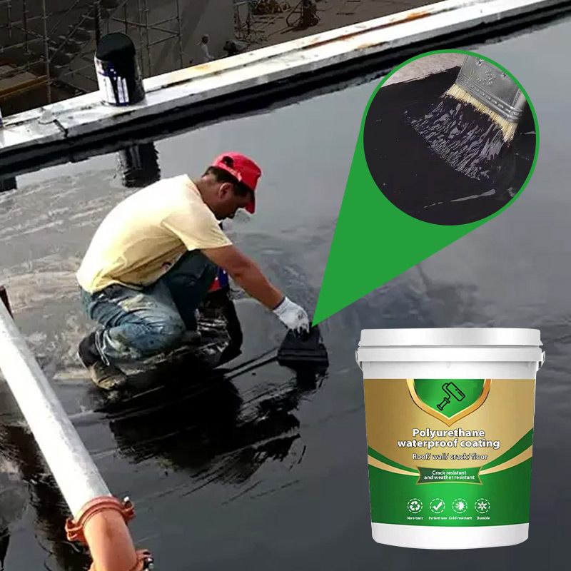 🏠50% OFF NOW! Polyurethane Waterproof Coating Sealant – Crack Resistant Weatherproof Liquid Rubber for Roof, Wall, Floor Repair