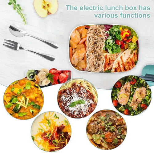 🔥 Hot Sale 50% OFF 🔥2-in-1 Portable Dual Voltage Electric Lunch Box