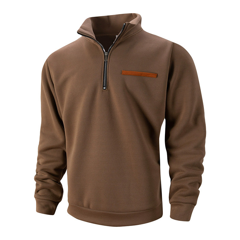 🔥Limited-time offer-Men's Stylish Half Zip Long Sleeve Tops🚀Free Shipping