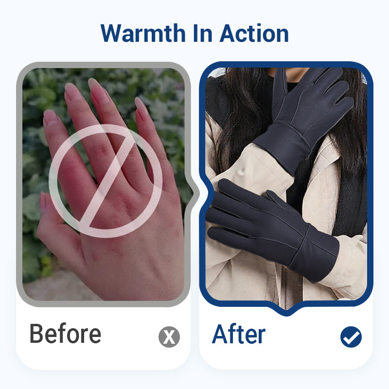 Warm Soft Lined Gloves With Extended Cuff(Scrap Wool Raw Materials Shipped in Random Colors But at A Lower Price🎁)