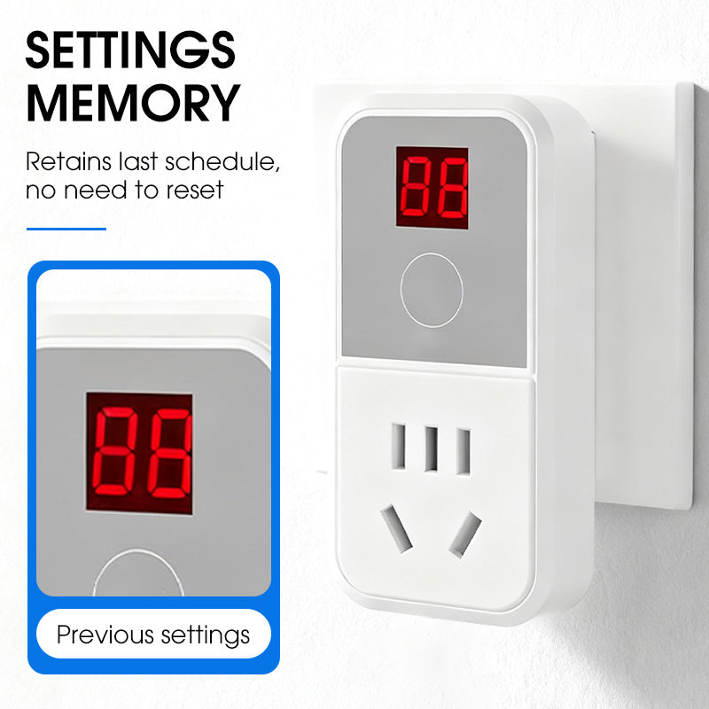 🛡️Digital Display Timer Socket