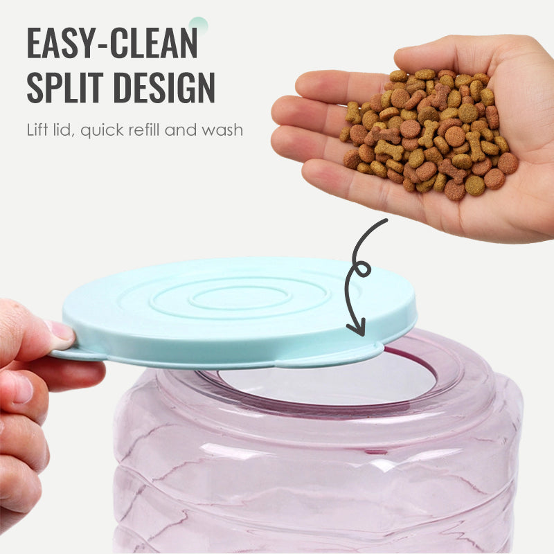 1.8L Smart Paw-Press Food Dispenser For Pets