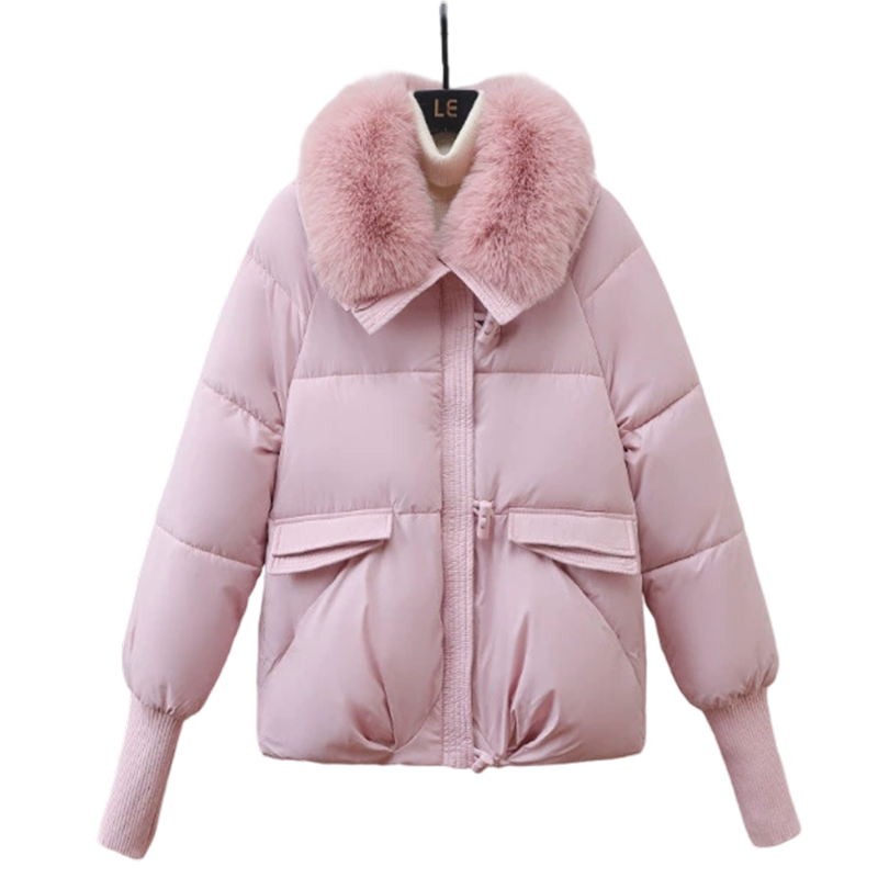 🏆Flash Sale 50% OFF⚡Women’s Stylish Short Down Jacket With Fluffy Collar