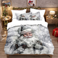 🎄 50% OFF NOW! ✨ Festive Christmas 3-Piece Duvet Cover Set - Soft Brushed Polyester with Holiday Patterns for Cozy Seasonal Decor 🛏️❤️