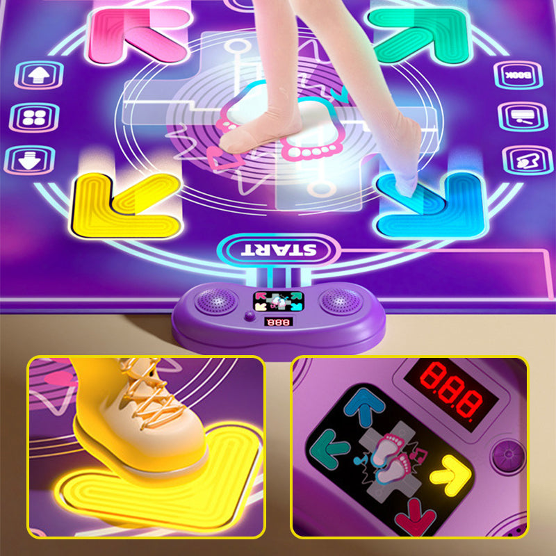 💃 LAST DAY 50% OFF! ✨ Bluetooth Music & Light Interactive Dance Mat - LED Color Changing with 3 Modes for Kids & Family Parties 🎵🌈