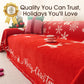 Reversible Christmas Couch Cover