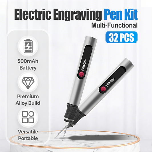 🔥Last day of the limited-time 50% off sale!🔥32 PCS Multi-Functional Electric Engraving Pen Kit
