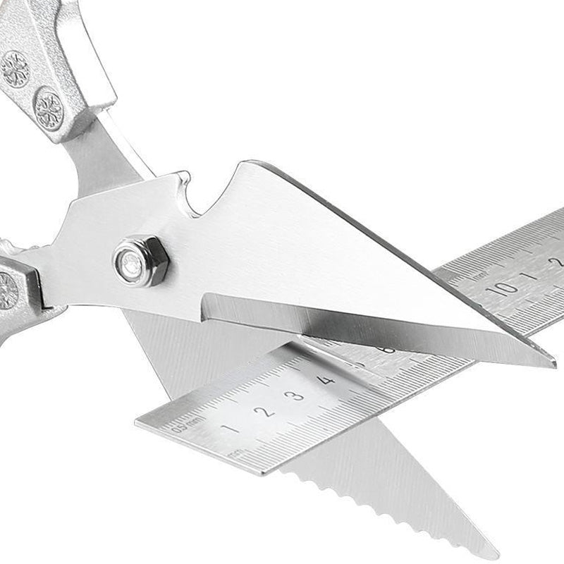 ✂️  HEAVY-DUTY KITCHEN SHEARS - Multi-Function for Poultry, Herbs & More, Comfort Grip & Dishwasher Safe, Includes Nut Cracker and Bottle Opener 🍗🔧