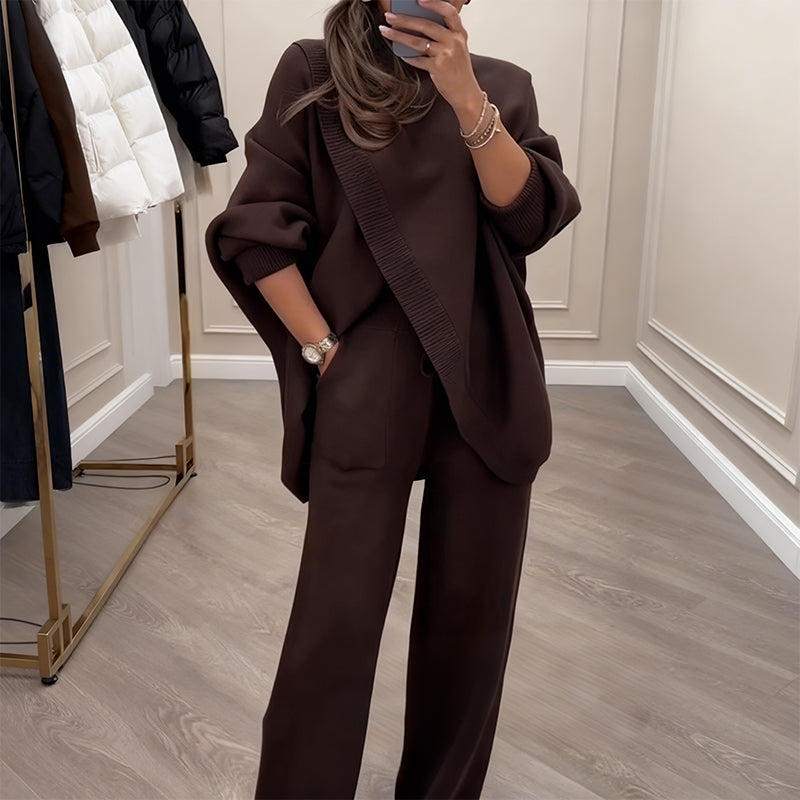 ❄️Winter Sale - 49% OFF🧥Women's 2-Piece Oversized Sweater & Pants Set🚀Free Shipping