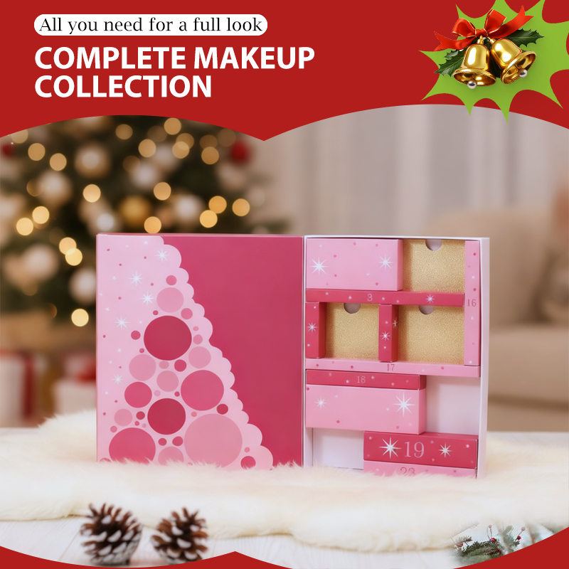 🎄 Christmas Sale: 50% Off ⛄ Makeup Advent Calendar Gift Set 💄 — All-in-one kit with 40-color eyeshadow palette & daily surprises (The perfect Christmas gift! 🎁)