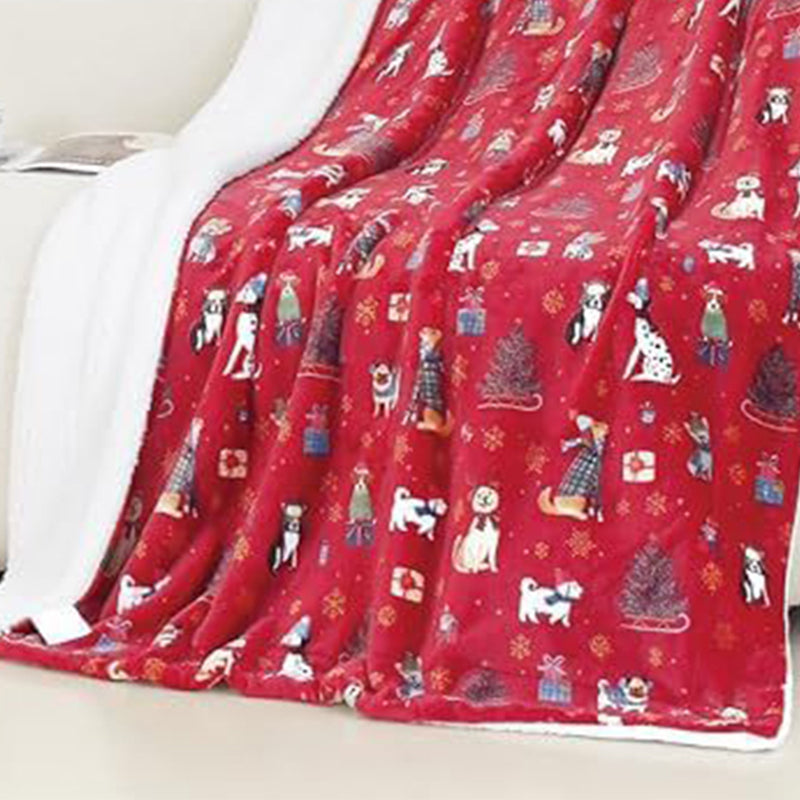 Cozy Christmas Throw Blanket