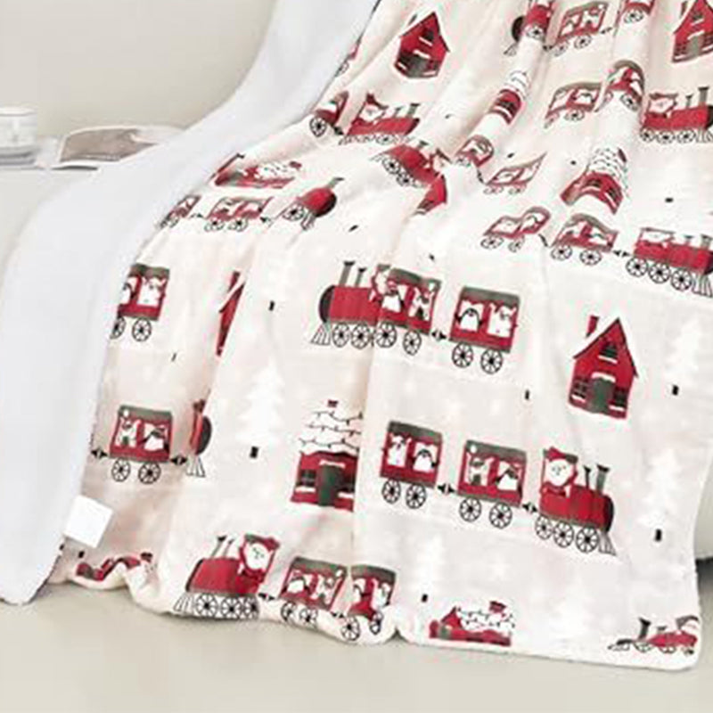 Cozy Christmas Throw Blanket