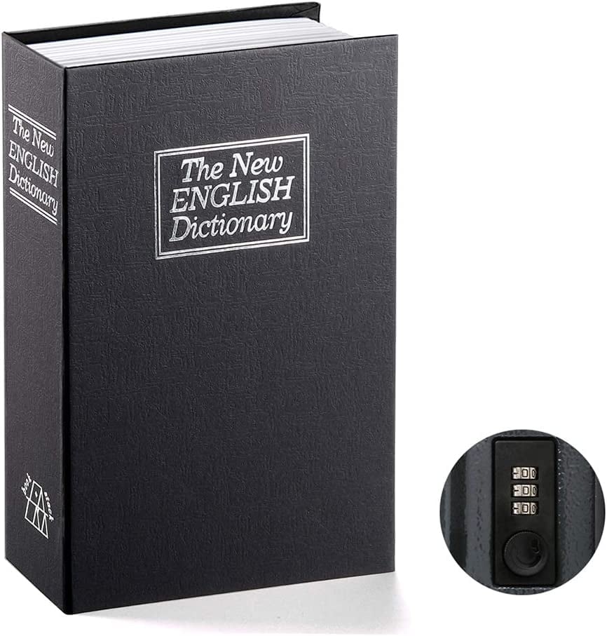⏳ 50% OFF! 🔒 SECRET BOOK SAFE - Realistic Hardcover with Combination Lock, Perfect for Valuables and Cash Disguised as Classic Literature 📚💰