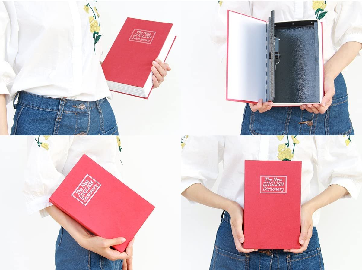 ⏳ 50% OFF! 🔒 SECRET BOOK SAFE - Realistic Hardcover with Combination Lock, Perfect for Valuables and Cash Disguised as Classic Literature 📚💰