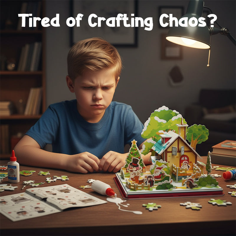 🎁Christmas Limited-Time Offer - 50% Off🧩3D DIY Christmas Puzzle Kit