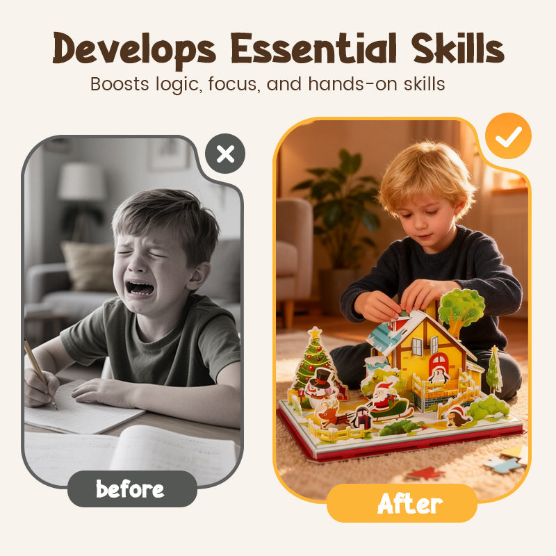 🎁Christmas Limited-Time Offer - 50% Off🧩3D DIY Christmas Puzzle Kit