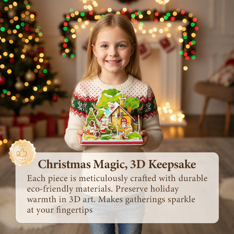 🎁Christmas Limited-Time Offer - 50% Off🧩3D DIY Christmas Puzzle Kit