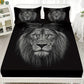 🦁 Lion Print Bedroom 3-Piece Bedding Set 💪