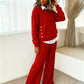💖Meet Christmas Sale 50% OFF💖Women's Fake 2-Piece Sweatshirt & Straight-Leg Pants Set