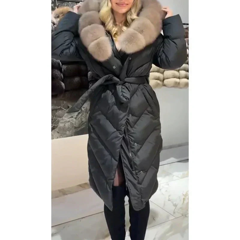 🔥New arrivals offer-Women's Elegant Casual Cotton Coat with Fur Collar