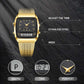 Retro Style Square Face Multifunction Watch