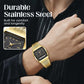 Retro Style Square Face Multifunction Watch