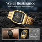 Retro Style Square Face Multifunction Watch