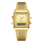 Retro Style Square Face Multifunction Watch