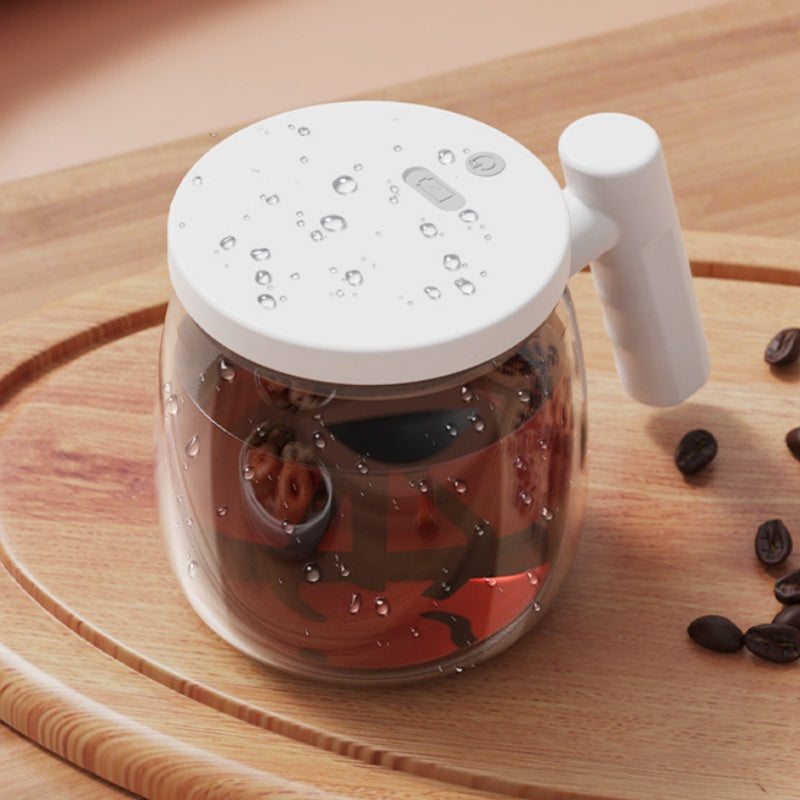 Portable Electric Stirring Coffee Mug with Handle