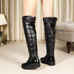 ⚡BLACK FLASH SALE👢❄️Warm Waterproof Tall Boots with Bow Accent🎁