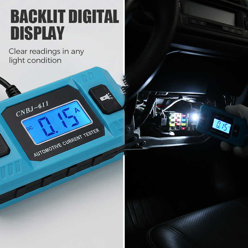 🎉 2026 Sale — Over 11,000 Sold! ⚡ Automotive Current Tester – Find Electrical Leaks Fast – Plug & Play, No Wiring, No Guesswork 🔧
