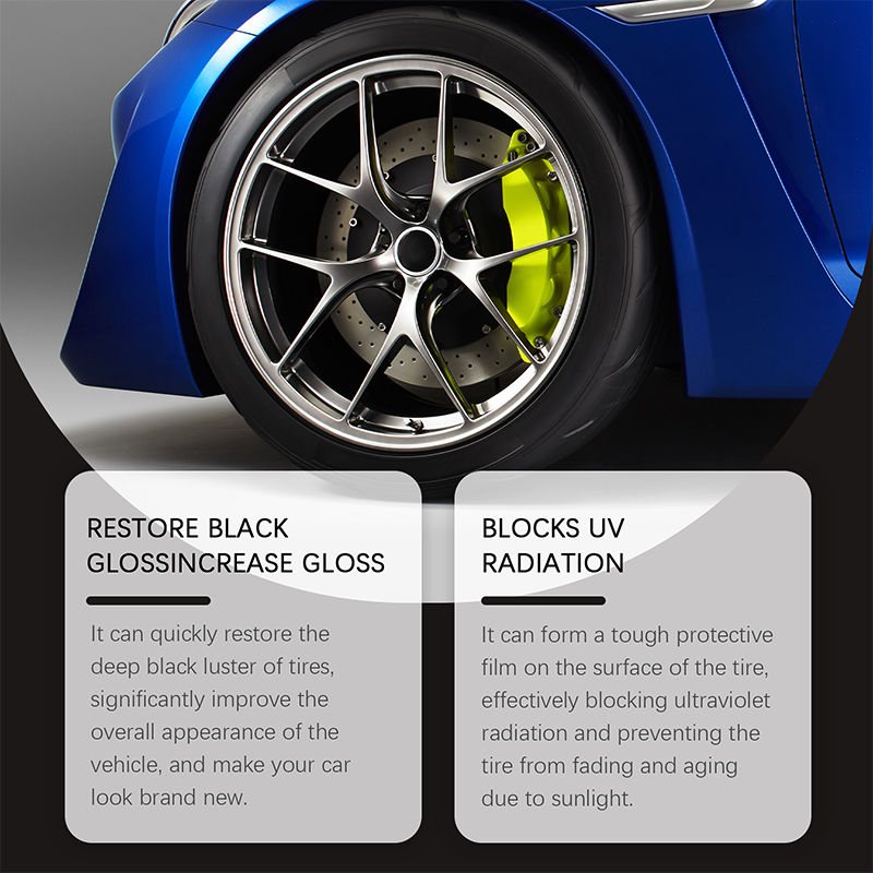 🚗 BUY 1 GET 1 FREE✨ Tire Wax – Restores Black Gloss, Blocks UV, Repels Dirt & Easy Quick🛞
