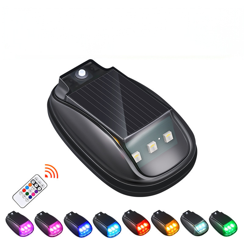 Waterproof Solar Car Roof Light with Remote