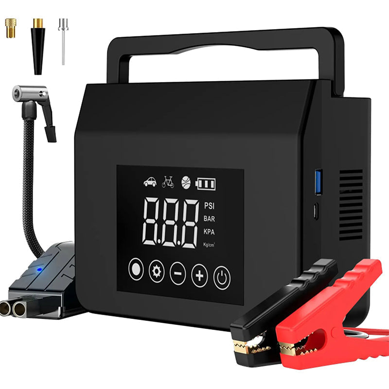🚨 LIMITED‑TIME FINAL 50% OFF 🚗 4‑in‑1 Portable Car Starter | 4000A Peak Jump Start,150PSI Air Compressor, Power Bank for Sedans, SUVs, Trucks & Boats